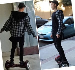 Justin Bieber con Hoverboard