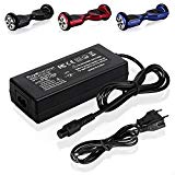kuyal 42V 2A cargador de batería para dos ruedas Mini Scooter eléctrico SmartGyro, Hiboy, Cool&Fun Scooter Equilibrio monopatín adaptador de fuente de alimentación para cargar batería de ion de litio de 36 V [OFERTAS]