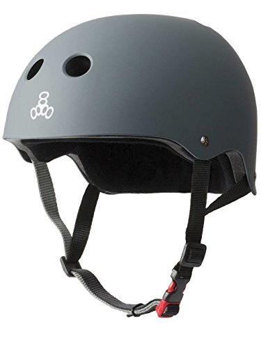 Triple 8 Ahorro de Nueva York 3604 sudor Cert casco, de goma, de carbono Pequeño/Mediano [OFERTAS]
