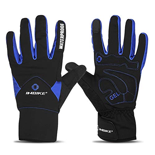 INBIKE Guantes Calientes De Ciclismo De Invierno, Guantes De Pantalla Táctil para Hombre con Dedos Completos Cortavientos E Impermeable [OFERTAS]