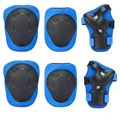 Niños protectores Set de protección – Niño ‘s – Rodilleras Coderas – Muñequeras para roller patinaje monopatín Ciclismo [OFERTAS]