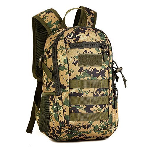 Selighting 12L Mini Mochila Táctica Militar Impermeable de Nylon Bolsa de Bandolera de Asalto MOLLE para Estudiantes Hombre para Caza Camping Trekking Casual Diario Escuela [OFERTA FINALIZADA]