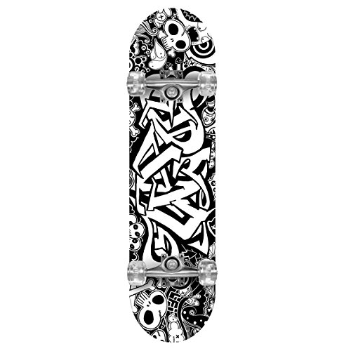 Gemgo Skateboard 9 couches Maple Doodle Motif concaves de patinage à roulettes [OFERTAS]