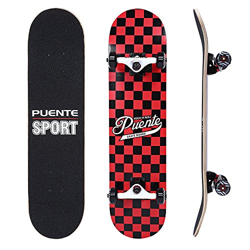 Nacatin Monopatín Skateboards Patinetas 602 y 608 con Ranuras Cóncavas Ergonómicas, Rodamientos ABEC-9, Ruedas Antideslizantes 95A, Adecuado para Jóvenes o Niños Principiantes, Incluso Adultos [OFERTAS]