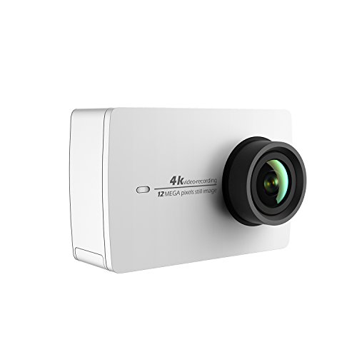 YI 4K Cámara de Acción/Deportiva/cámara de Video 4k WiFi Ultra HD de Lente de Amplio ángulo con una Pantalla táctil de 2.19pies (EU Versión) (Blanco) [OFERTAS]