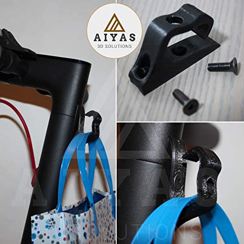 Aiyas3D Gancho Ultra Resistente +15Kg y 2 Tornillos incluídos Llevar Bolsas Compra Xiaomi Mijia M365 M185 Scooter Accessories 3D Printed [OFERTAS]