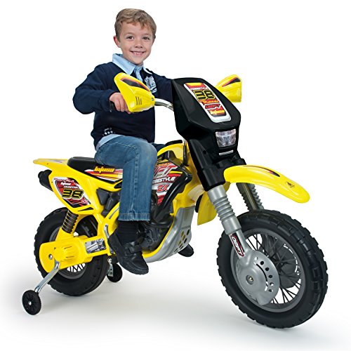 INJUSA – Moto Cross Thunder MAX con ruedines, batería 12V (6811) [OFERTAS]
