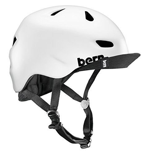 Bern Brentwood Zipmold-Flip Visor – Casco, color blanco [OFERTAS]