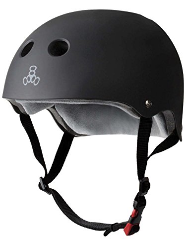 Triple 8 Ahorro de Nueva York 3602 sudor Cert casco, caucho negro, Large/X-Large [OFERTAS]
