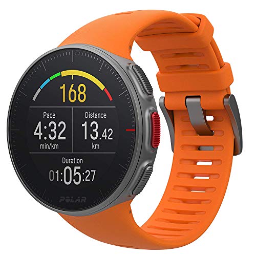 Polar Vantage V –  Pulsómetro con GPS, Unisex Adulto –  Naranja, M [OFERTAS]
