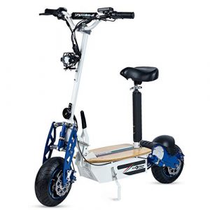 ECOXTREM Sparrow – Scooter Eléctrico, 2 Colores Blanco o Negro, Potencia 1600-2000W con Pantalla LCD y botón Turbo para Mayor aceleraración