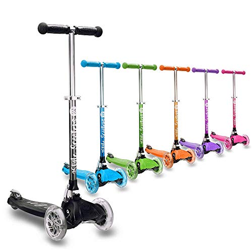3Style Scooters® RGS-1 Little Kids Three Wheel Kick Scooter – Perfect for Children Aged 3+ – LED Light-Up Wheels, Foldable Design, Adjustable Handles & Lightweight Construction [OFERTAS]