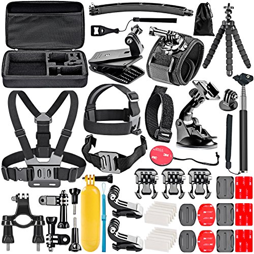 Neewer 50-in-1 Kit de Accesorios de Cámara para GoPro Hero 7 Hero 2018, Hero 6, 5 Black, Hero 4, Hero 5 Session, Campark Akaso Crosstour Apeman Sony [OFERTAS]