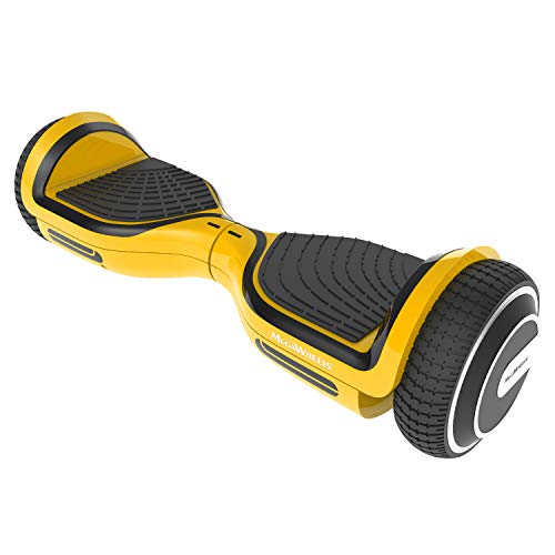 M MEGAWHEELS, 6.5″ Balance Bluetooth Speaker Scooter con 500W Motor, Luces LED, Certificado por UL Monopatin Patín Eléctrico [OFERTAS]