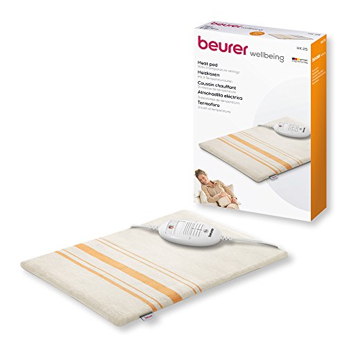 Beurer HK 25 – Almohadilla electrónica, 40 x 30 cm, lavable, color blanco y naranja [OFERTAS]