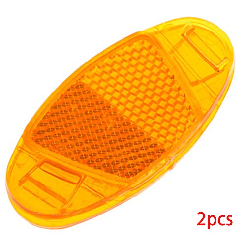 HMOCNV – 1 par de luces reflectantes de advertencia reflectantes para rueda de bicicleta [OFERTAS]