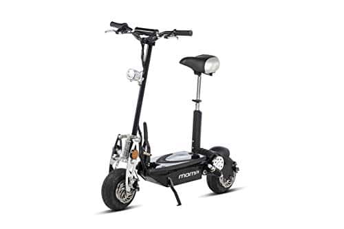 Moma Bikes Patinete Eléctrico Plegable Urbano 1000W ruedas 10″, 42km/h Autonomía 20km [OFERTAS]