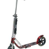 Hudora Big Wheel MC 205 – Patinete (ruedas 205 mm), color plateado y rojo [OFERTAS]