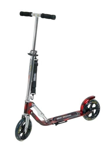 Hudora Big Wheel MC 205 – Patinete (ruedas 205 mm), color plateado y rojo [OFERTAS]
