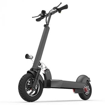 HOMCOM Patinete Plegable Eléctrico tipo Scooter con Manillar Azul Ajustable  Freno y Pie de Apoyo 120W Carga 50kg 81.5x37x96cm Azul